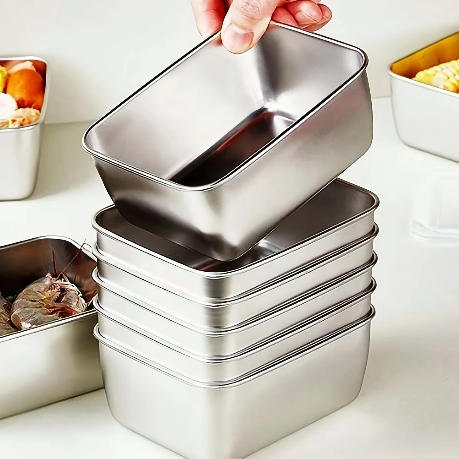Set Food Storage - Set Wadah Penyimpanan Makanan Stainless Steel