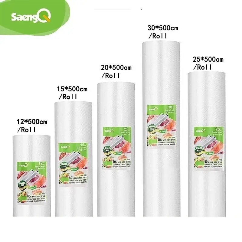 Food Storage Vacuum Bags - SaengQ tas vakum, untuk makanan penyegel