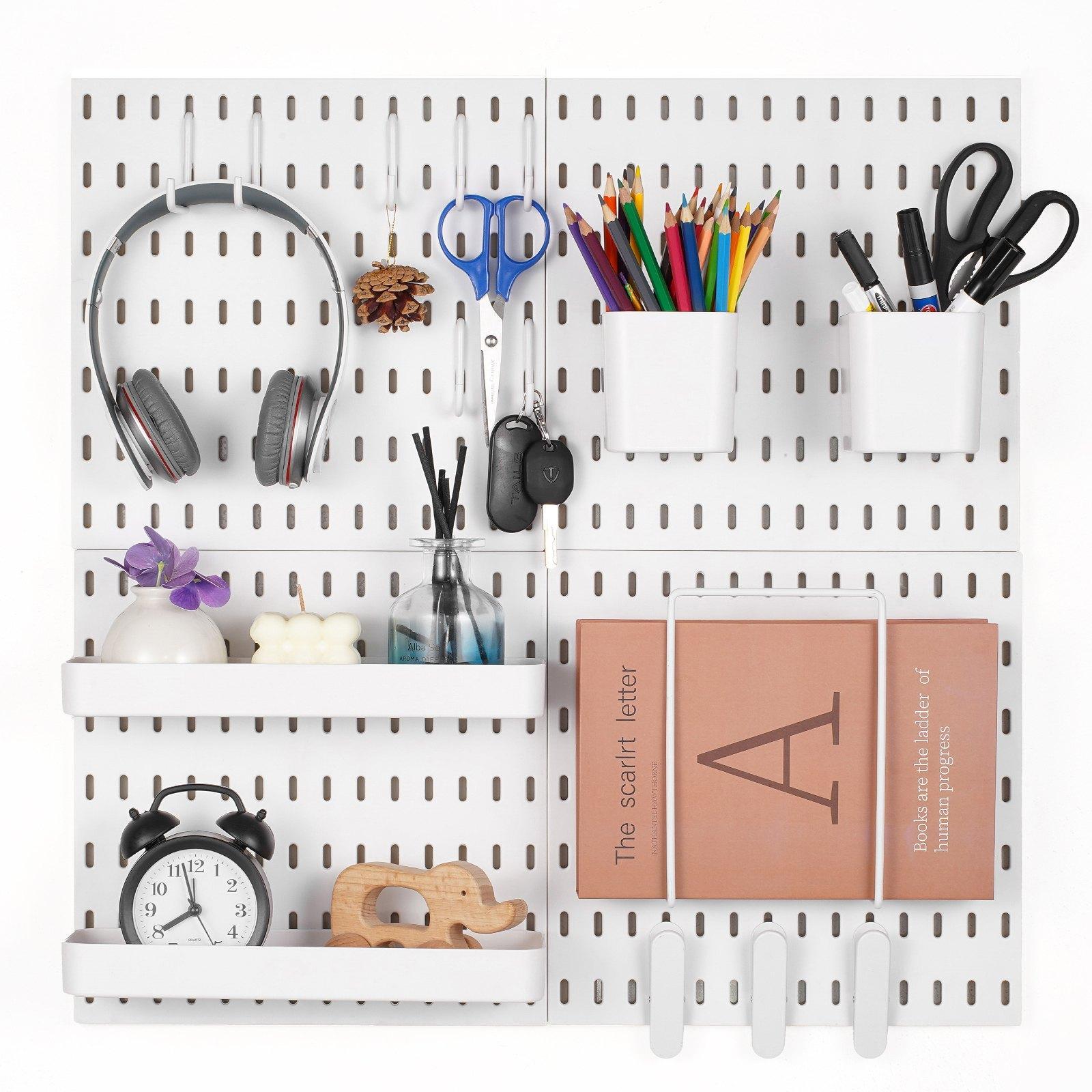 Food Storage Home - Kit Kombinasi Organizer Dinding Pegboard Plastik