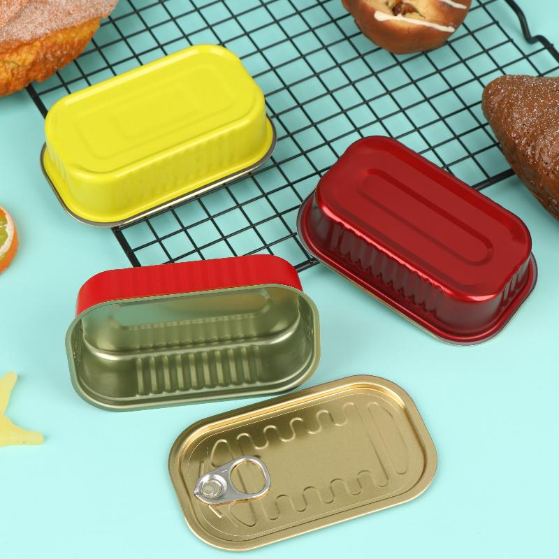 Food Storage Lid - 2 Buah Kotak Penyimpanan Logam Mini