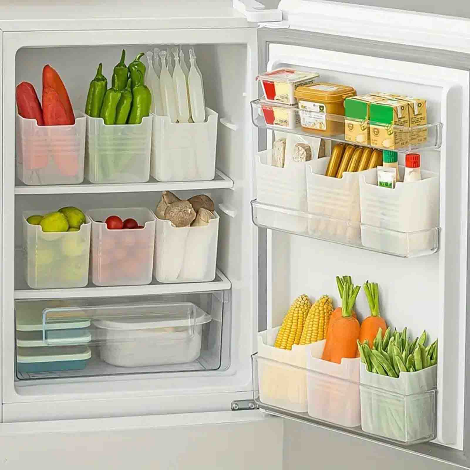 Food Storage Freezer Containers - 3 Buah Keranjang Penyimpanan Dapur 10*11*8.5Cm
