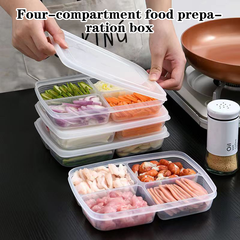 Food Storage Ideas - Baru! Kotak Penyimpanan Plastik 4 Sekat,