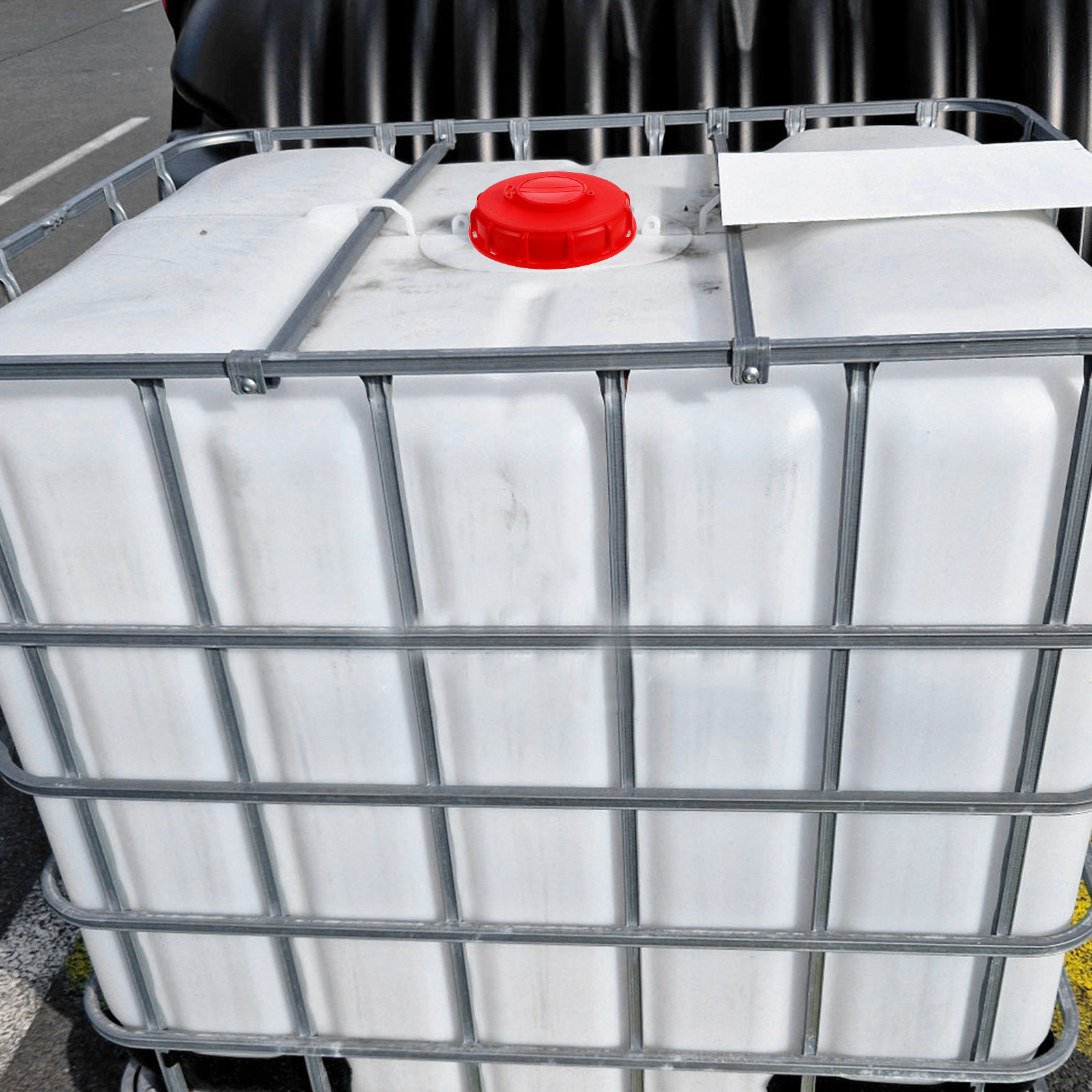 Food Storage Lid - Tutup IBC Tote Merah 16.2cm ABS