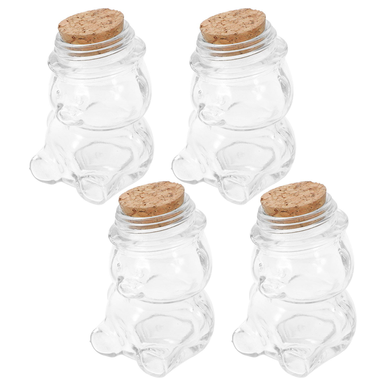 Set Food Storage - 4 Buah Set Toples Permen Kaca