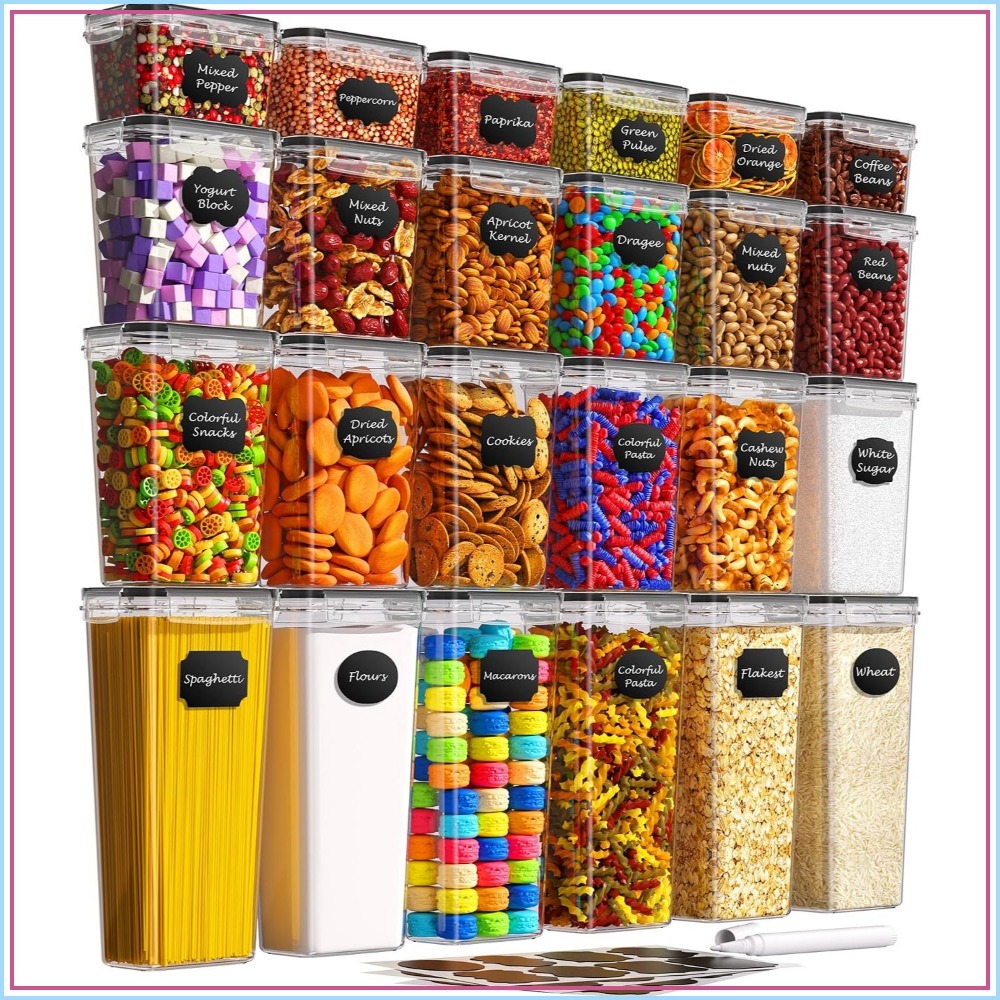 Food Storage Lid - 24 PCS Wadah Penyimpanan Makanan Kedap