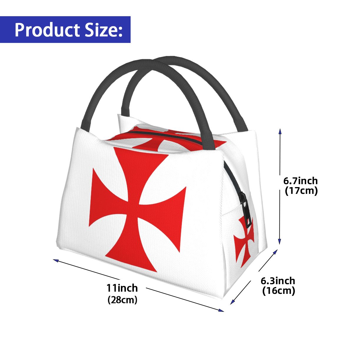 Tas Makan Siang Motif Salib Te - Food Storage Medieval ulasan dan harga