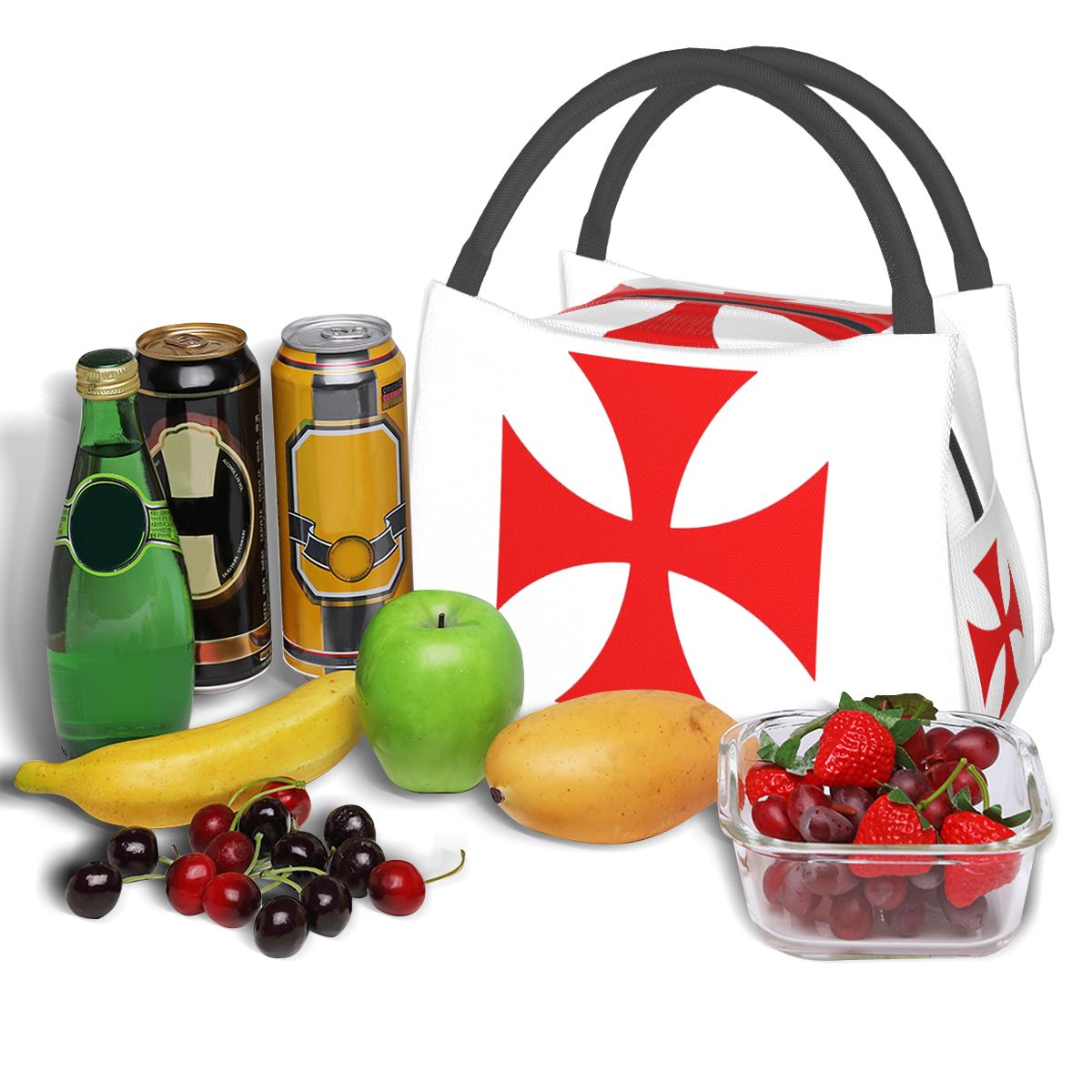 Tas Makan Siang Motif Salib Te - Food Storage Medieval ulasan dan harga