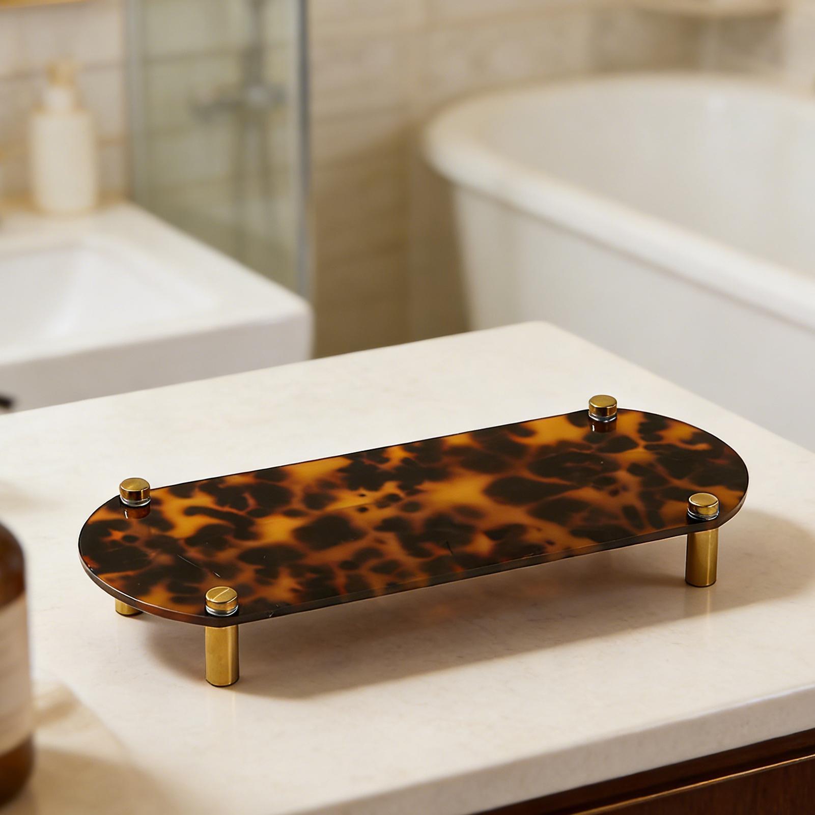 Nampan Meja Kamar Mandi Motif  - Food Storage Home ulasan dan harga