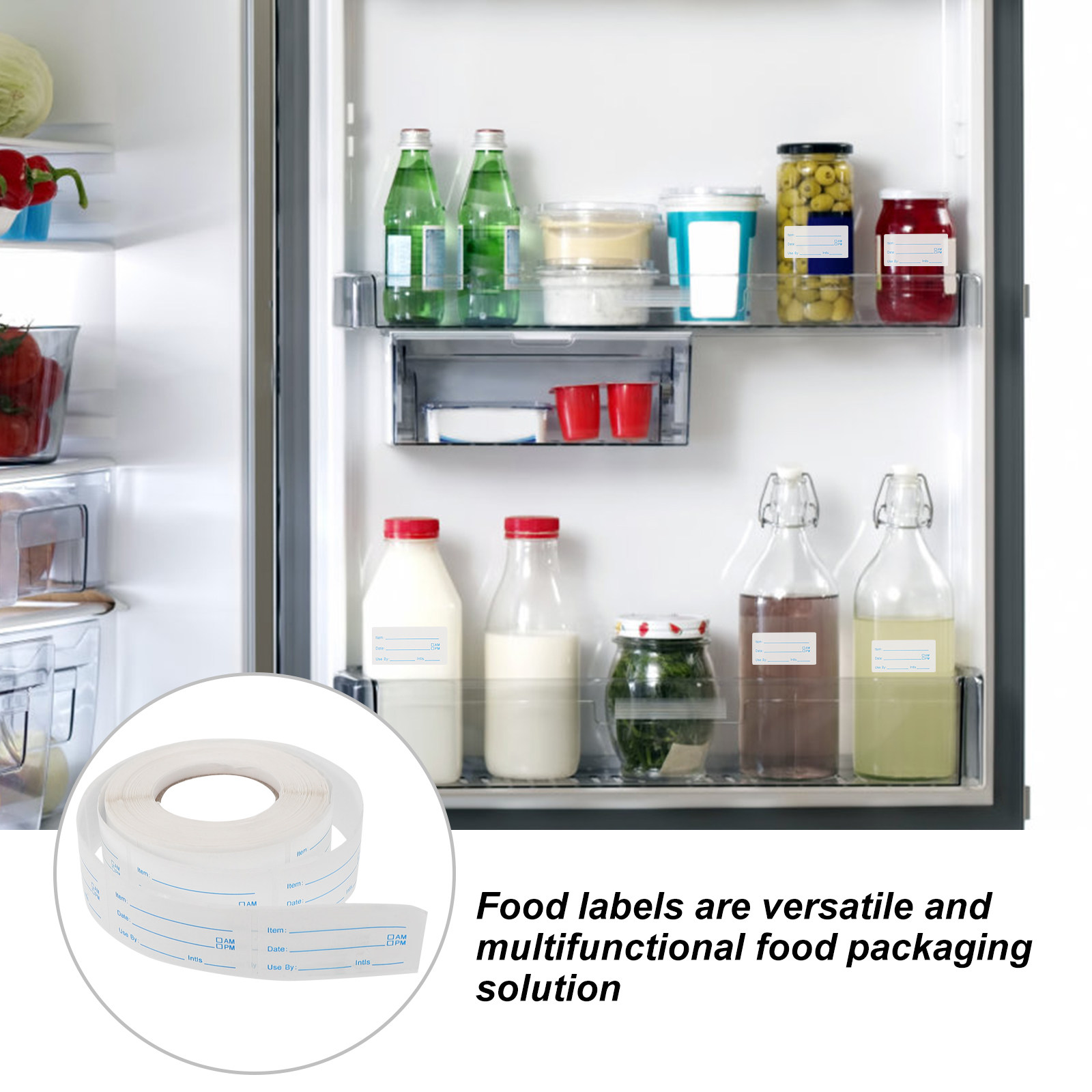 1 Rol Stiker Label Tanggal, La - Food Storage Home ulasan dan harga