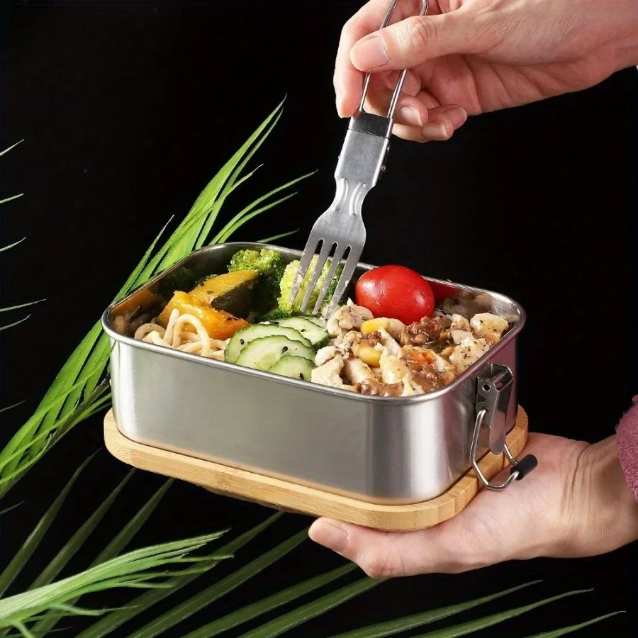 Kotak makan siang tutup bambu  - Food Storage Ideas ulasan dan harga