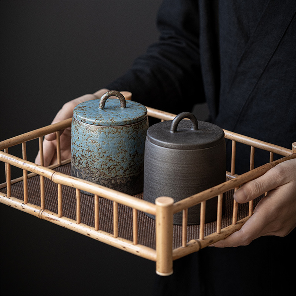 Toples Tersegel Caddy Teh Kera - Food Storage Drawer Organizer ulasan dan harga