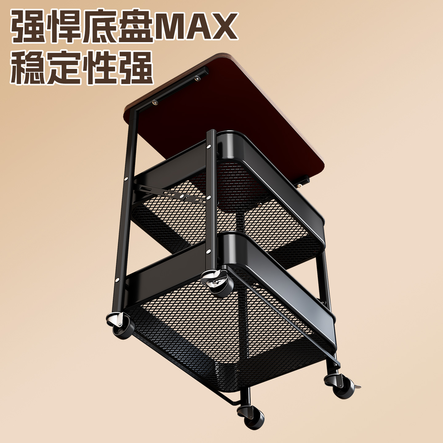 YUNLINLI rak troli lipat berga - Food Storage Medieval ulasan dan harga