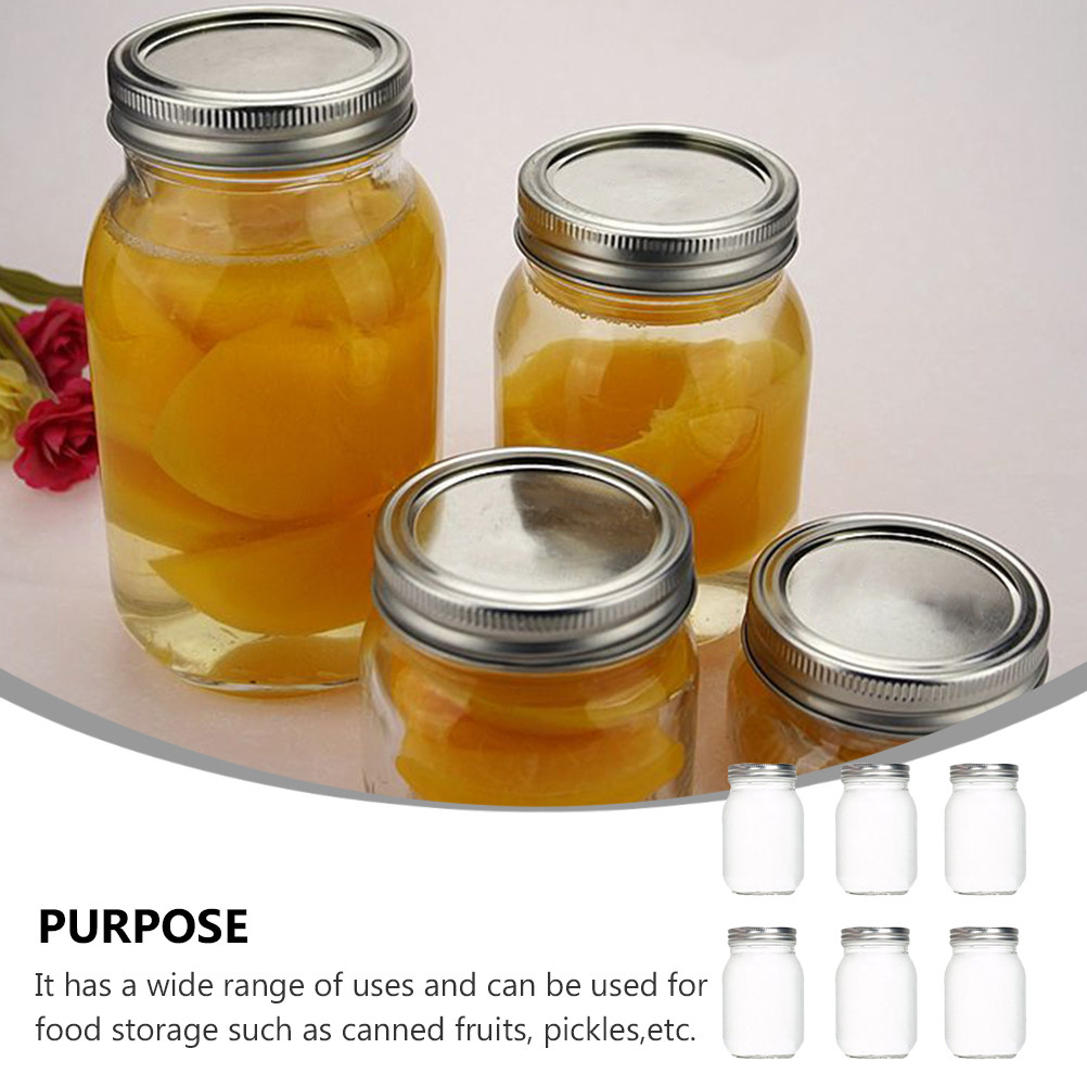 6 Buah Stoples Kaca Bulat Tran - Food Storage Lid ulasan dan harga