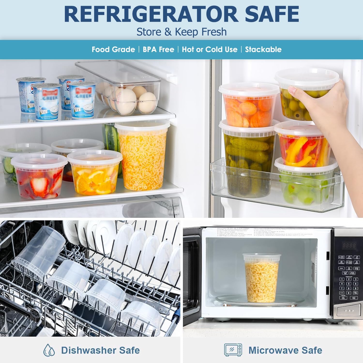 24 buah wadah penyimpanan maka - Food Storage Ideas ulasan dan harga
