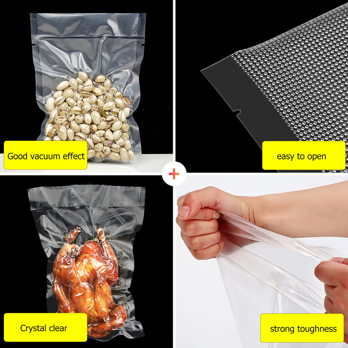 100Pcs Kantong Penyimpanan Vak - Food Storage Vacuum Bags ulasan dan harga