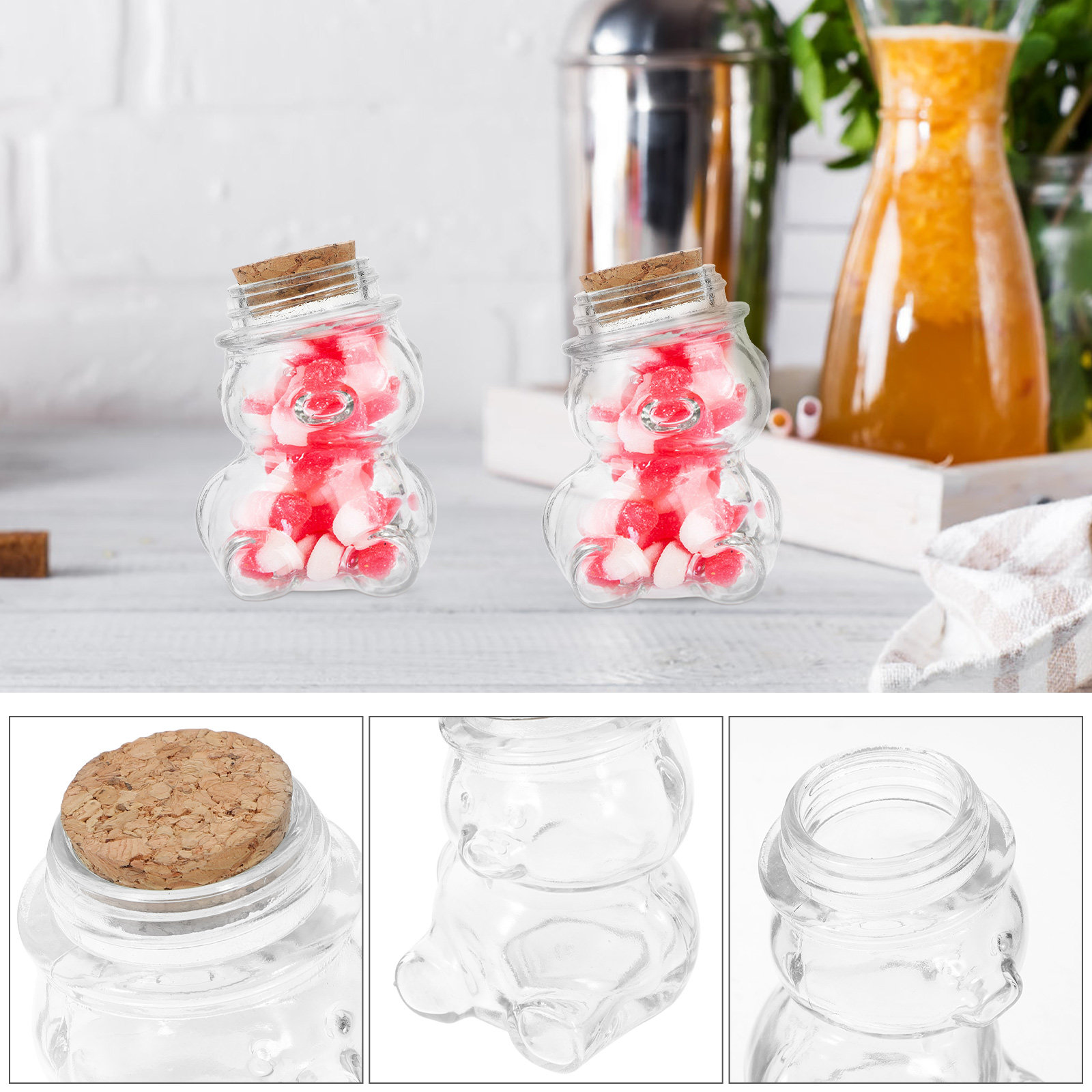 4 Buah Set Toples Permen Kaca  - Set Food Storage ulasan dan harga