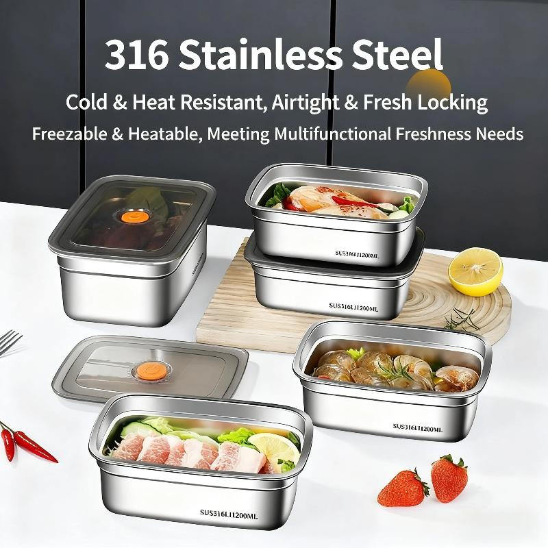 Kotak Makan Tahan Karat Berseg - Food Storage Freezer Containers ulasan dan harga