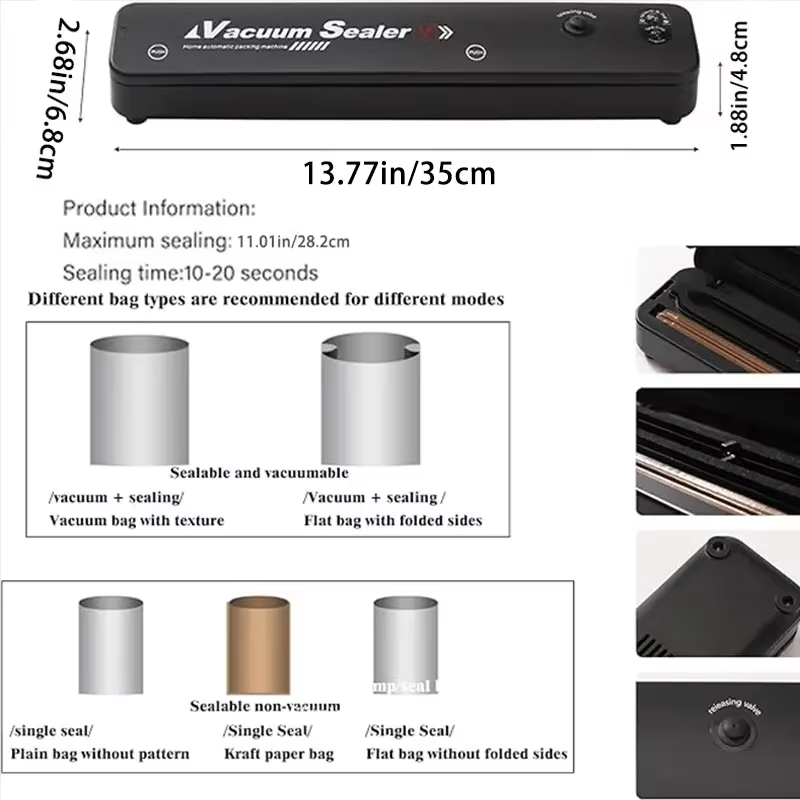 Mesin Vacuum Sealer Berkualita - Food Storage Vacuum Bags ulasan dan harga