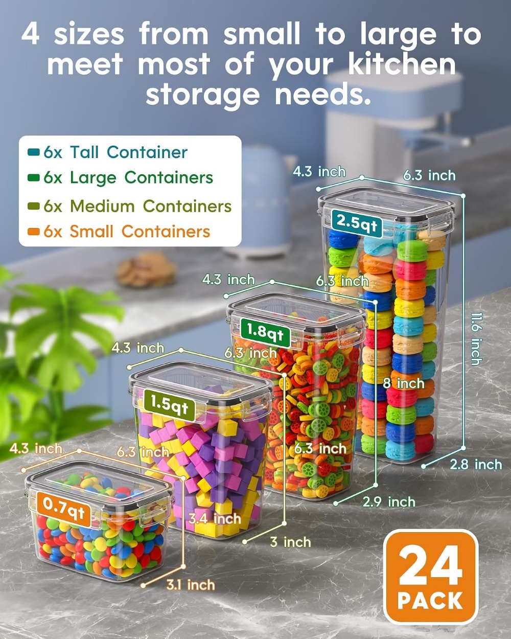 24 PCS Wadah Penyimpanan Makan - Food Storage Lid ulasan dan harga